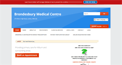 Desktop Screenshot of brondesburymedicalcentre.co.uk